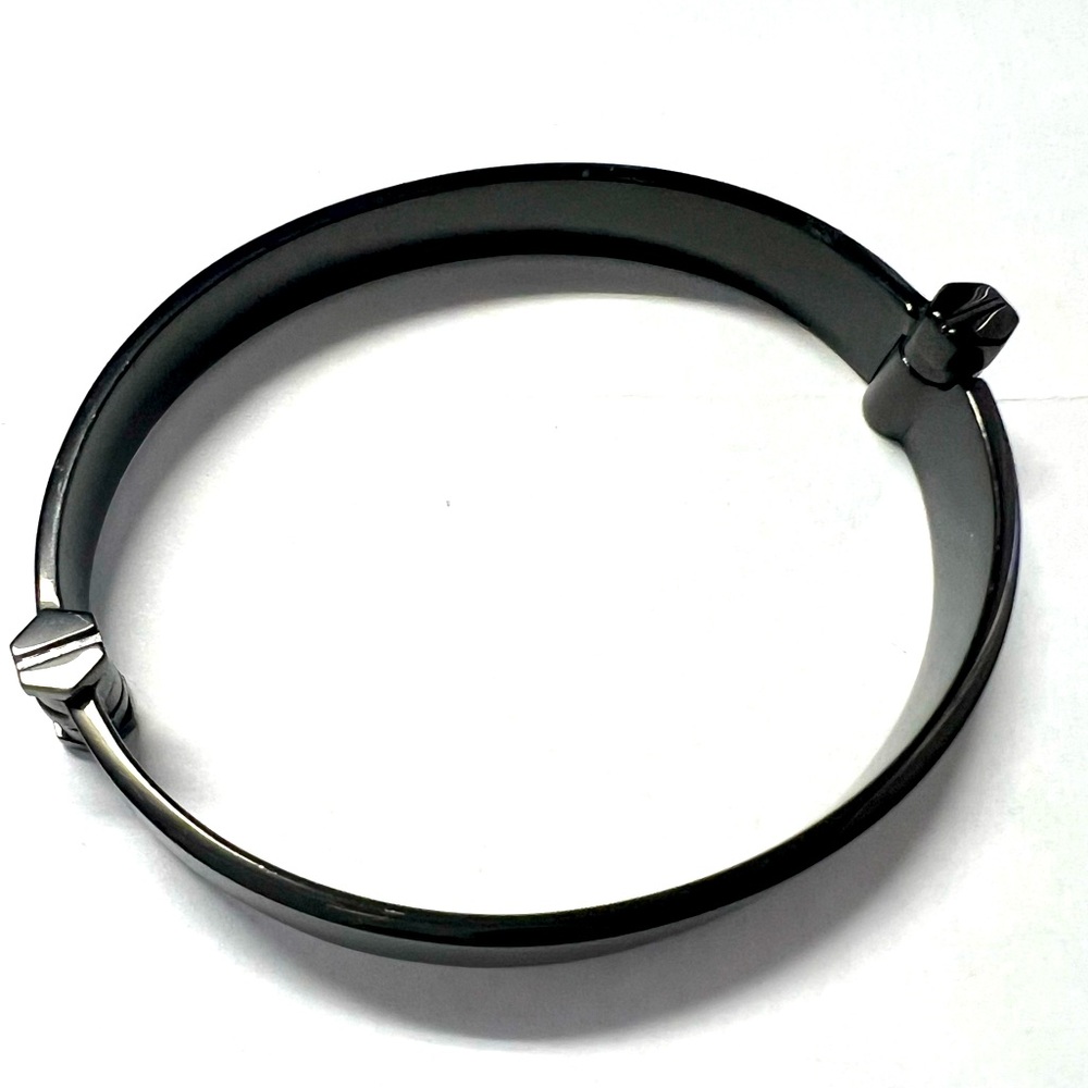 Black bangle bracelet ladies size